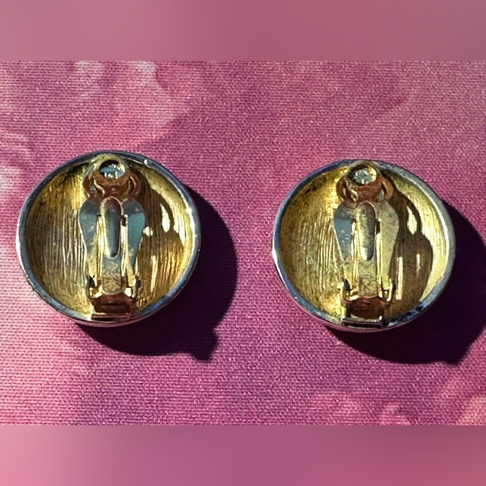 Vintage Givenchy Clip-On Earrings (GUC; Silver) - Picture 2 of 5